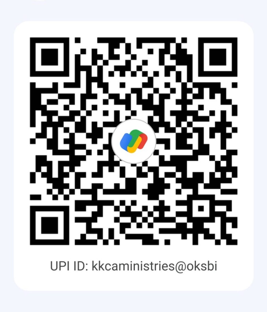 Google Pay UPI QR Code - KKCA Ministries